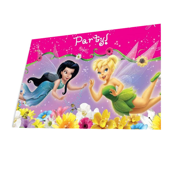Disney Fairies Vår Inbjudningar (Paket med 6) En Storlek Flerfärgad Multicoloured One Size