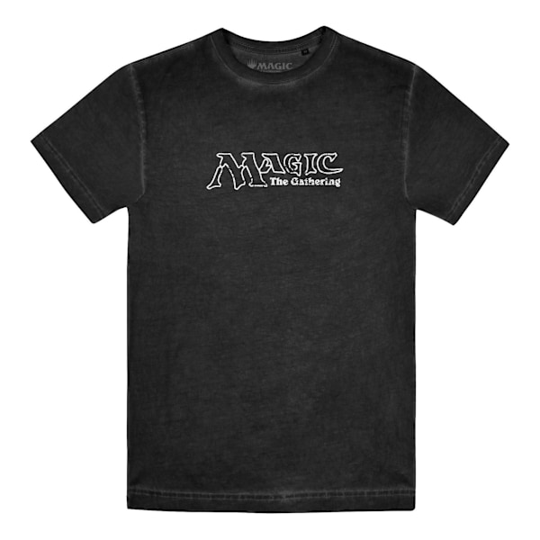 Magic The Gathering Herr Mana Wheel Retro Vintage Wash T-Shirt Black XXL