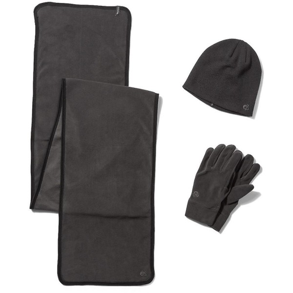 Craghoppers Unisex Adult Hat And Gloves Set S-M Black Pepper Black Pepper S-M