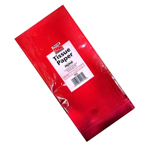 Premier Plain Tissue Paper (5-pack) En Storlek Röd Red One Size