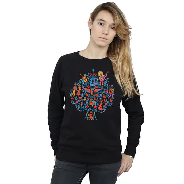 Disney Dam/Dam Coco Träd Mönstrad Tröja L Svart Black L