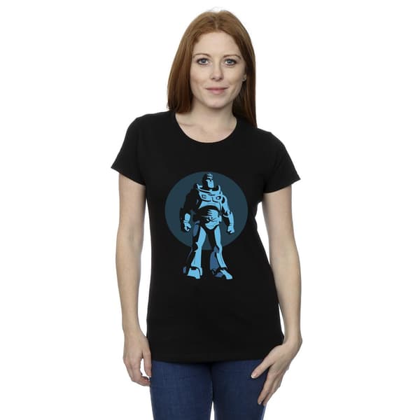 Disney Dam/Dam Lightyear Buzz Standing Circle T-shirt i bomull Black S