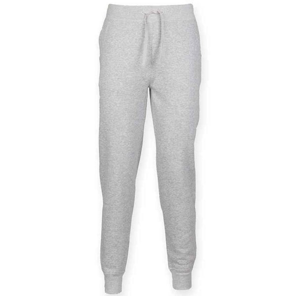 SF Men Mens Heather Cuffed Slim Jogging Bottoms L Grey Grey L