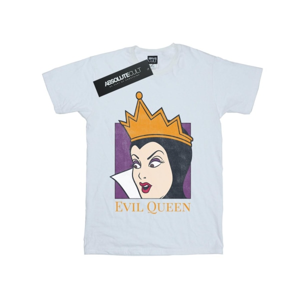 Disney Mens Evil Queen Cropped Head T-shirt S Vit White S
