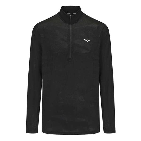 Everlast Herr Mock Neck Regular Långärmad Topp M Svart Black M