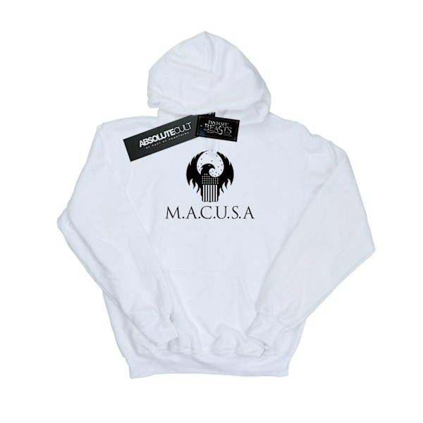 Fantastiska vidunder Mäns MACUSA Logotyp Hoodie M Vit White M