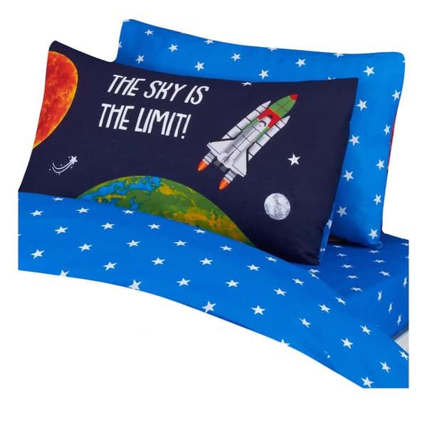 Bedding & Beyond Barn/Barn Stars Lakan med resårkant Junior B Blue/White Junior