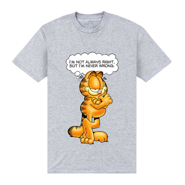 Garfield Unisex Vuxen Aldrig Fel T-shirt L Heather Grey Heather Grey L