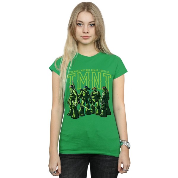 TMNT Dam/Kvinnor Retro Pop Squad Bomull T-shirt XL Irländsk Grön Irish Green XL