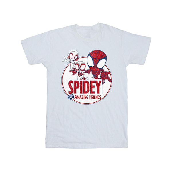 Marvel Mens Spidey And His Amazing Friends Circle T-Shirt M Whi White M