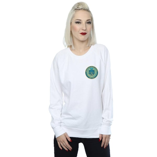 Riverdale Dam/Damer Gymnasium Crest Brösttryck Sweatshirt White S