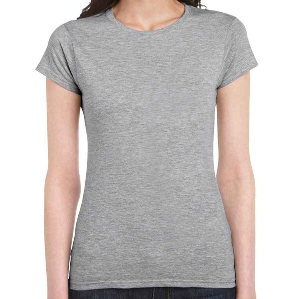 Gildan Dam/Dam Softstyle Ringspunnen T-Shirt L Sports Grey L