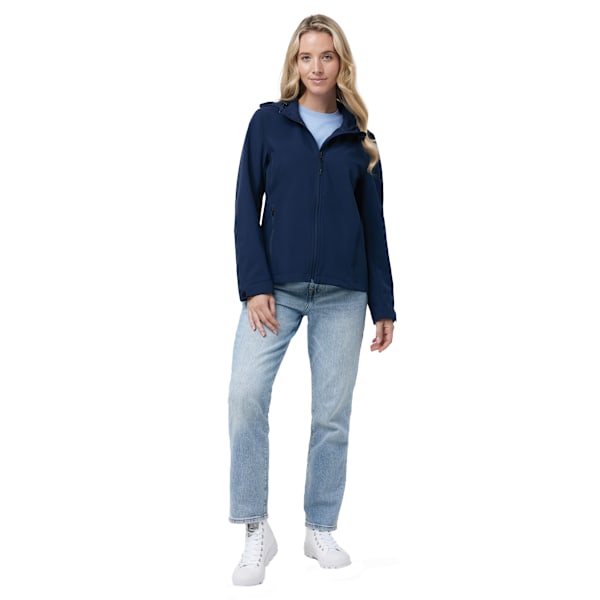 Iqoniq Dam/Dam Makalu Återvunnen Polyester Softshelljacka Navy XXL