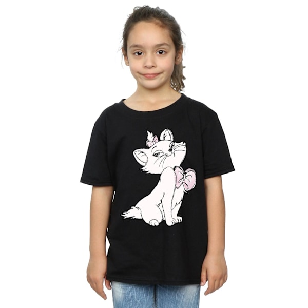 The Aristocats Girls Marie Bomull T-shirt 12-13 År Svart Black 12-13 Years