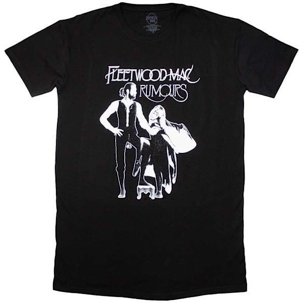 Fleetwood Mac Damtröja för kvinnor/damer Rumours T-shirt L Svart Black L