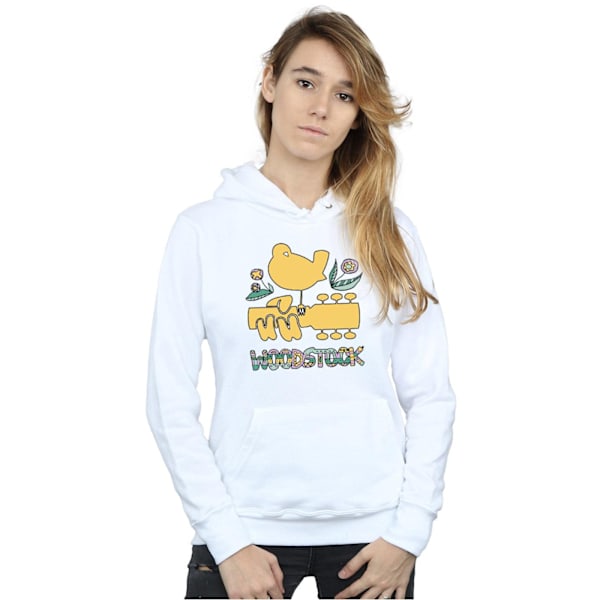 Woodstock Womens/Ladies Bird Aztec Pattern Hoodie S Vit White S