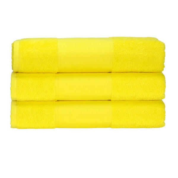 A&R Handdukar Print-Me Handduk One Size Ljusgul Bright Yellow One Size