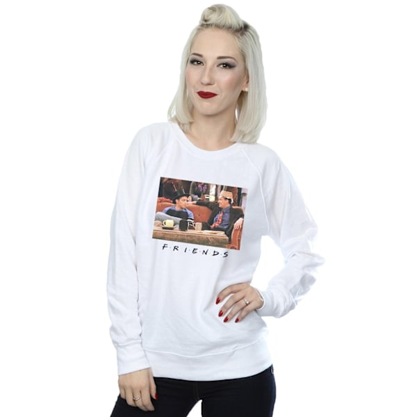 Friends Dam/Damer Joey Och Chandler Mössor Sweatshirt XL Vit White XL