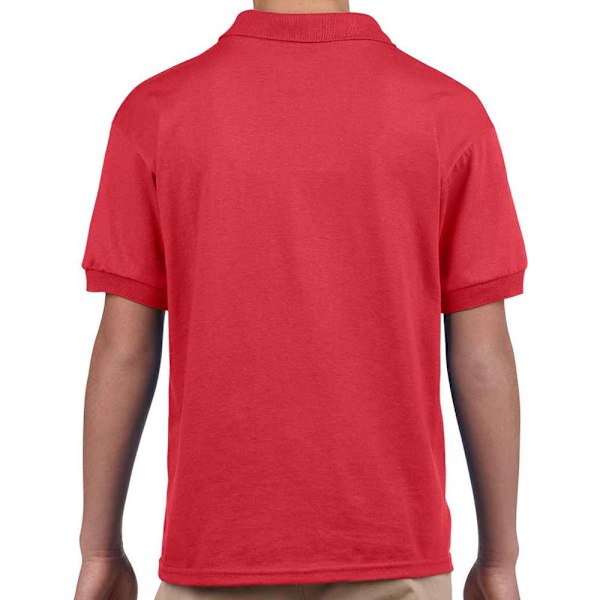 Gildan Barn/Barn Plain Jersey Polo Shirt 7-8 År Röd Red 7-8 Years