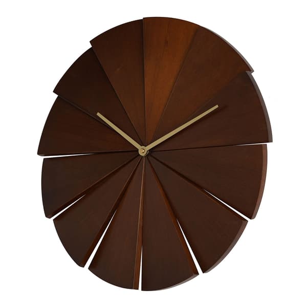 Intervall Väggklocka i Furuträ 40cm - Mörkt Trä One Size Brun Brown One Size