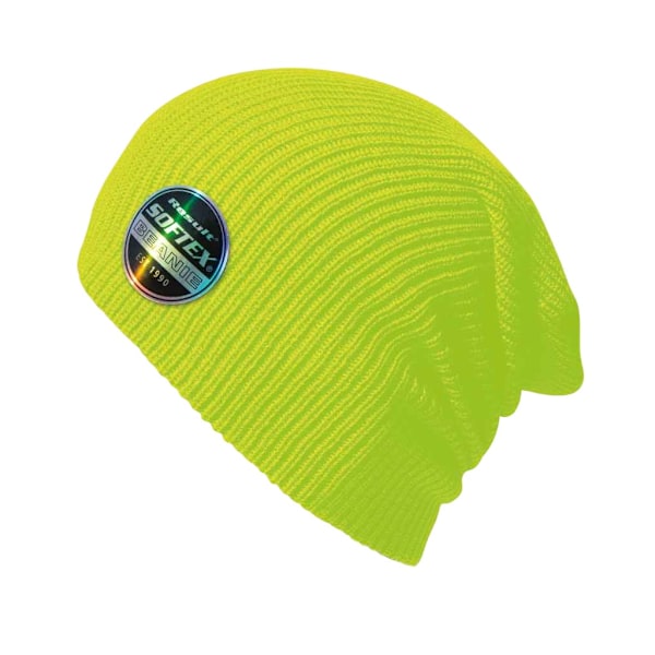 Result Core Unisex Vuxen Softex Mössa En Storlek Fluorescerande Gul Fluorescent Yellow One Size
