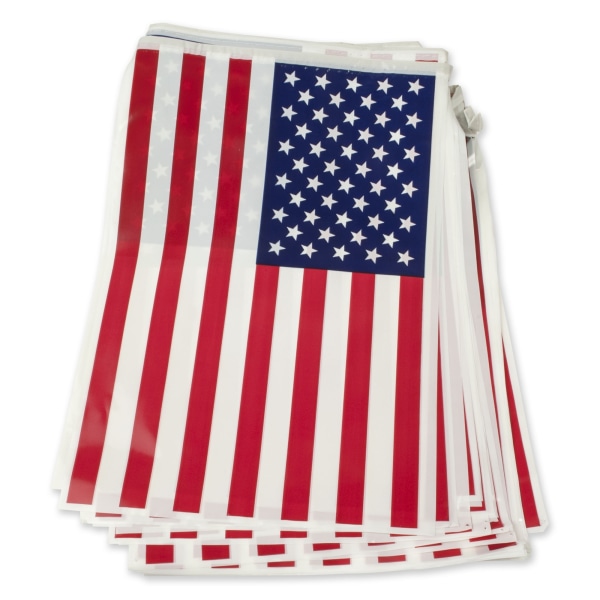 Bristol Novelty USA Flag Bunting One Size Röd/Vit/Blå Red/White/Blue One Size