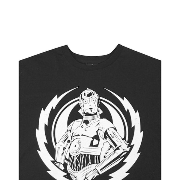 Star Wars C-3PO Crest T-shirt för män, S, svart Black S