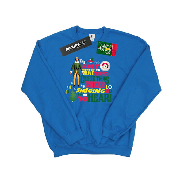 Elf Mens Christmas Cheer Sweatshirt S Royal Blue Royal Blue S