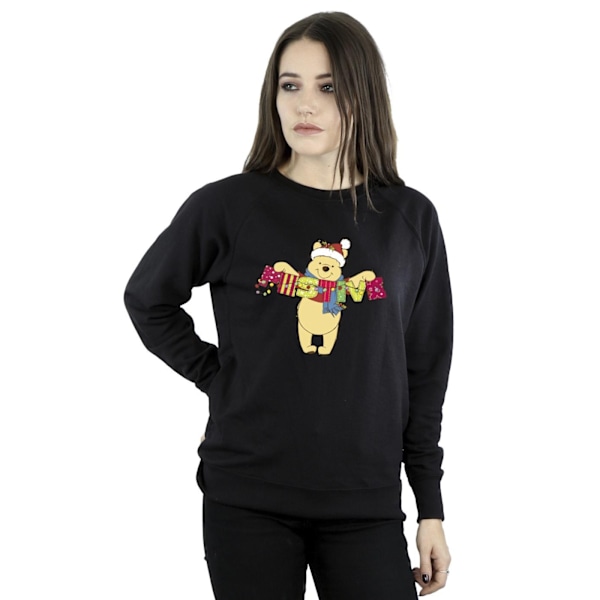 Disney Dam/Damer Winnie The Pooh Festlig Sweatshirt L Svart Black L