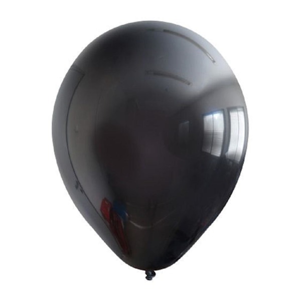 Kalisan Latexballonger (Förpackning om 100) En Storlek Svart Black One Size