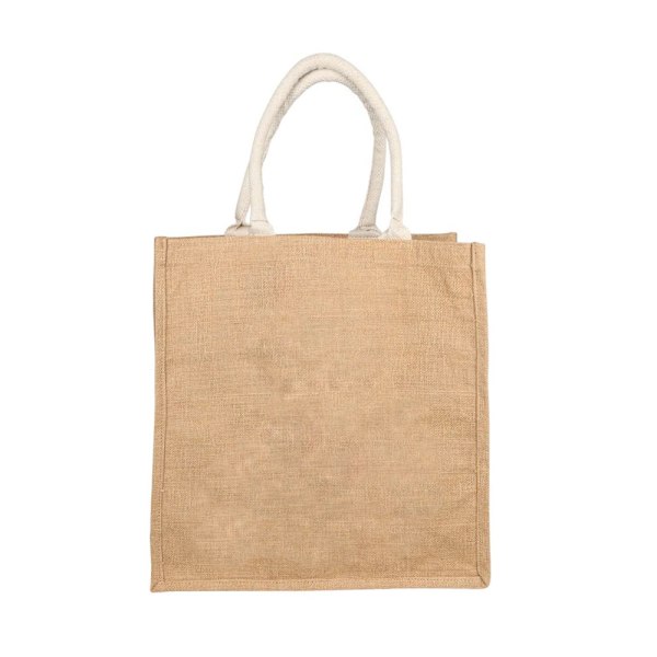 Hy Thelwell Collection Square Hessian Tote Bag One Size Natural Natural One Size