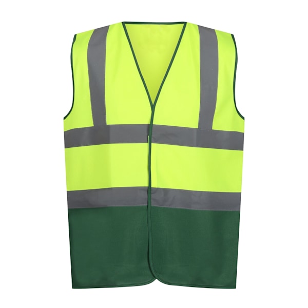 Regatta Pro Tvåfärgad Hi-Vis Väst XXL Fluro Gul/Medicinsk Fluro Yellow/Medical Green XXL