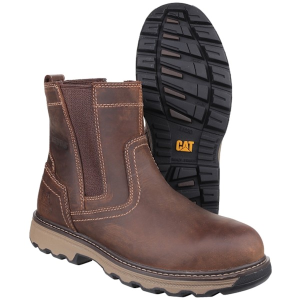 Caterpillar Unisex Pelton Säkerhetsläderstövlar 12 UK Mörk Beige Dark Beige 12 UK