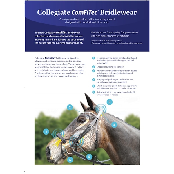 Collegiate Comfitec Läderträns Cob Svart Black Cob