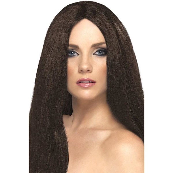 Smiffys Dam/Kvinnor Stjärnstil Peruk One Size Brun Brown One Size
