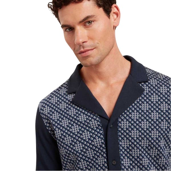 Ted Baker Herr Danlibe Argyle Skjorta L Marinblå Navy L