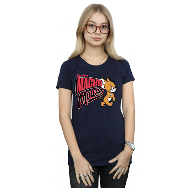 Tom And Jerry Dam/Dam Macho Mouse Bomull T-shirt L Marin B Navy Blue L