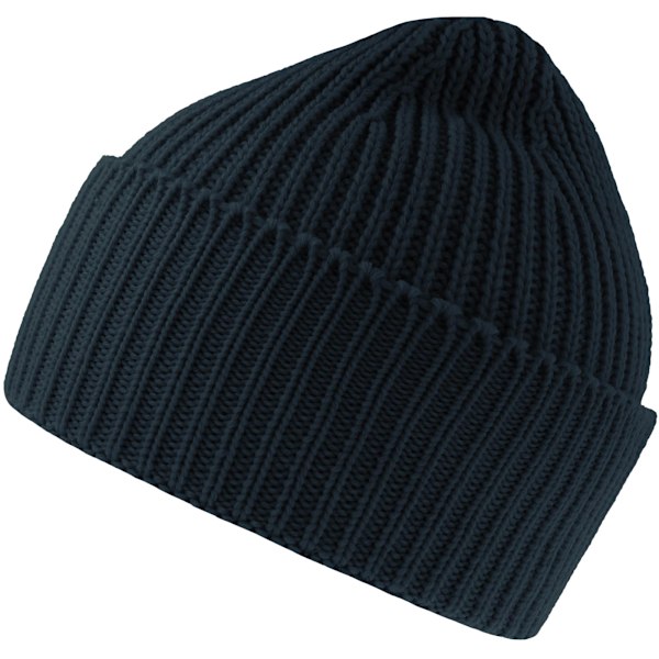 Atlantis Unisex Vuxen Ek Chunky Knit Beanie One Size Marinblå Navy One Size