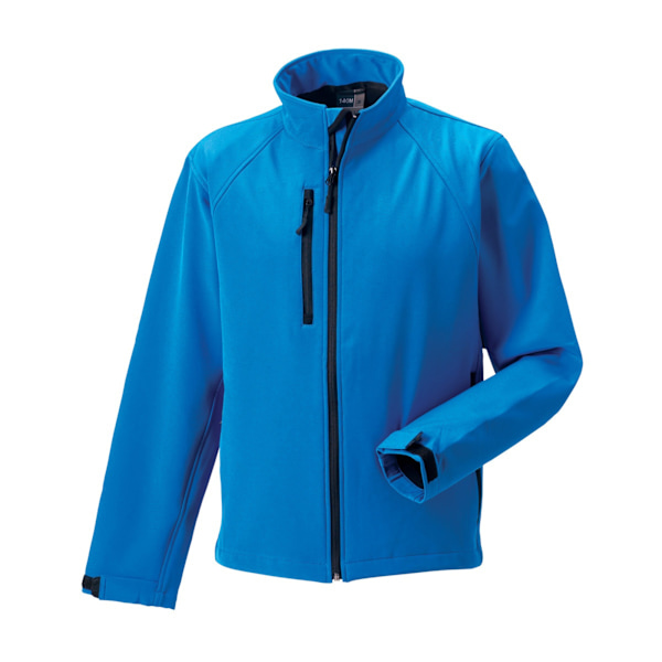Russell Herr Vattenavvisande & Vindtät Softshelljacka 2XL A Azure Blue 2XL