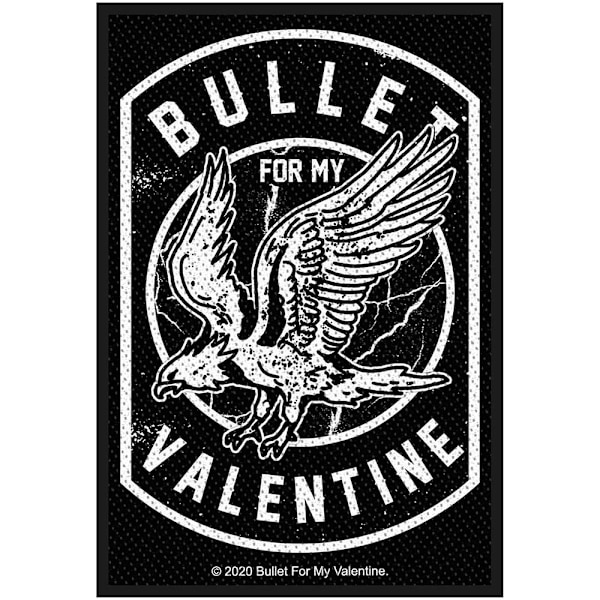 Bullet For My Valentine Vävda örnplåster En storlek Svart/Vit Black/White One Size