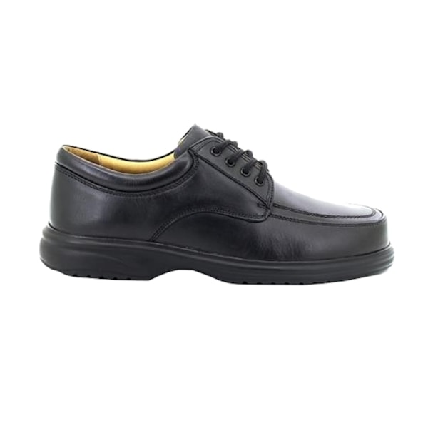 Roamers Superlite breda passform lerläder skor med lera skydd 10 UK Black 10 UK