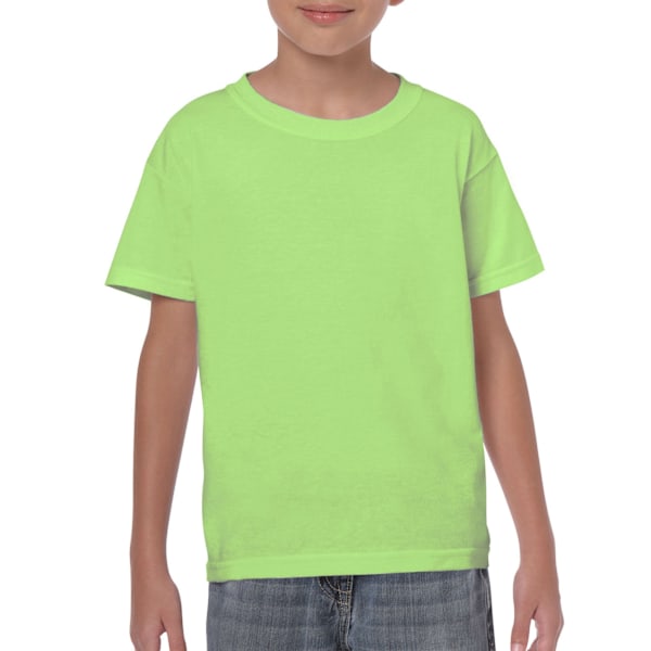 Gildan Barn/Kids Kraftig Bomulls T-shirt L Mintgrön Mint Green L