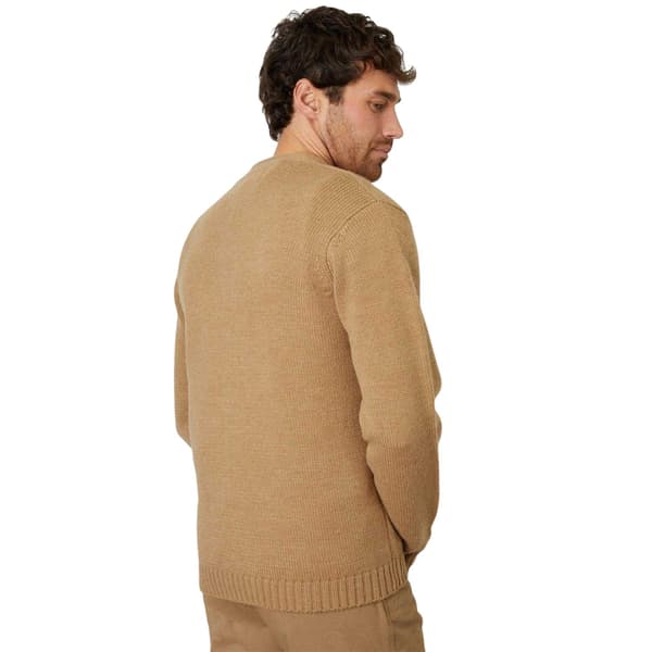 Threadbare Herr Icon V-ringad kofta XXL Kex Biscuit XXL