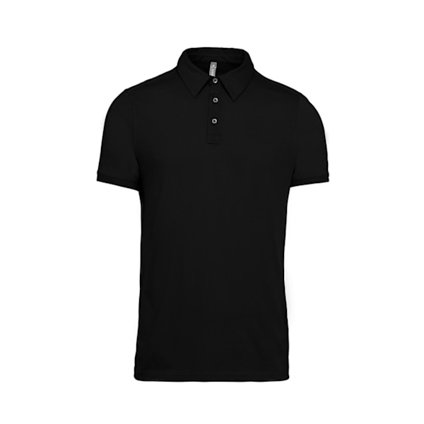 Kariban Herr Jersey Knit Polo Shirt XL Svart Black XL