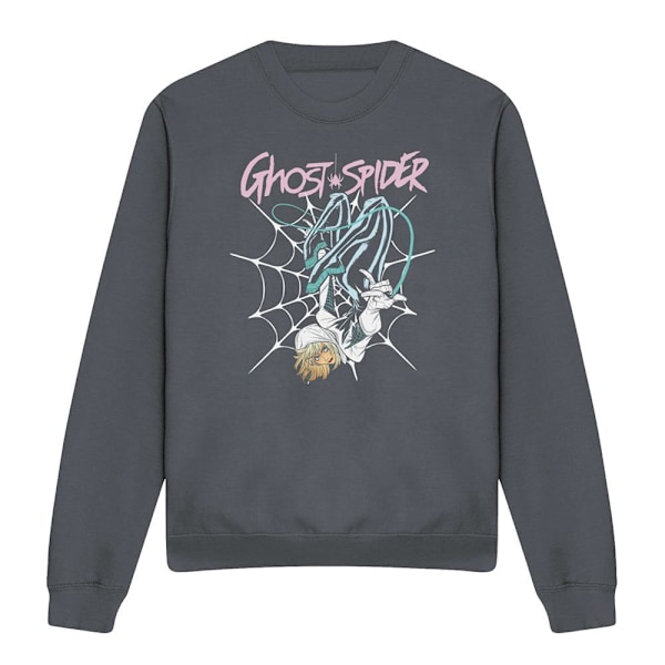 Spider-Man Unisex Vuxen Ghost-Spider Neon Web Sweatshirt XXL Da Dark Heather XXL