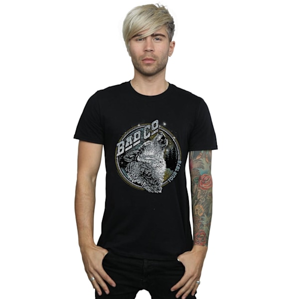 Bad Company Mens Wolf Tour 1976 T-Shirt XXL Svart Black XXL