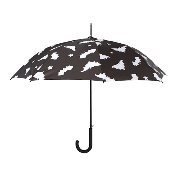 Something Different Bat All-Over Print Stick Umbrella One Size Black/White One Size