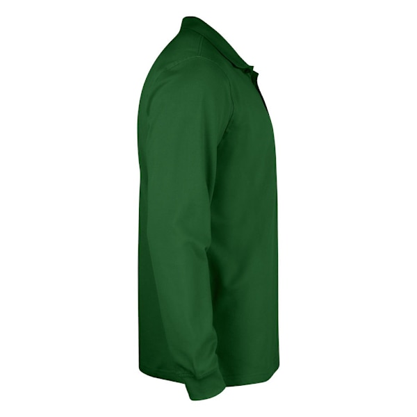 Clique Classic Lincoln Long-Sleeved Polo Shirt XS Bottle Green Bottle Green XS