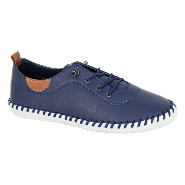 Mod Comfys Dam/Damer Läderskor 7 UK Marinblå Navy Blue 7 UK