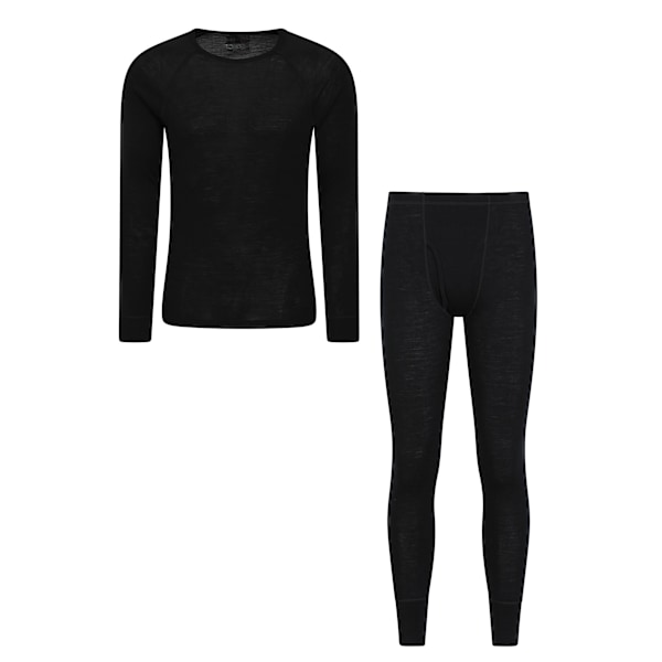 Mountain Warehouse Herr Merino Ull Termiskt Baslager Set 4XL Black 4XL R